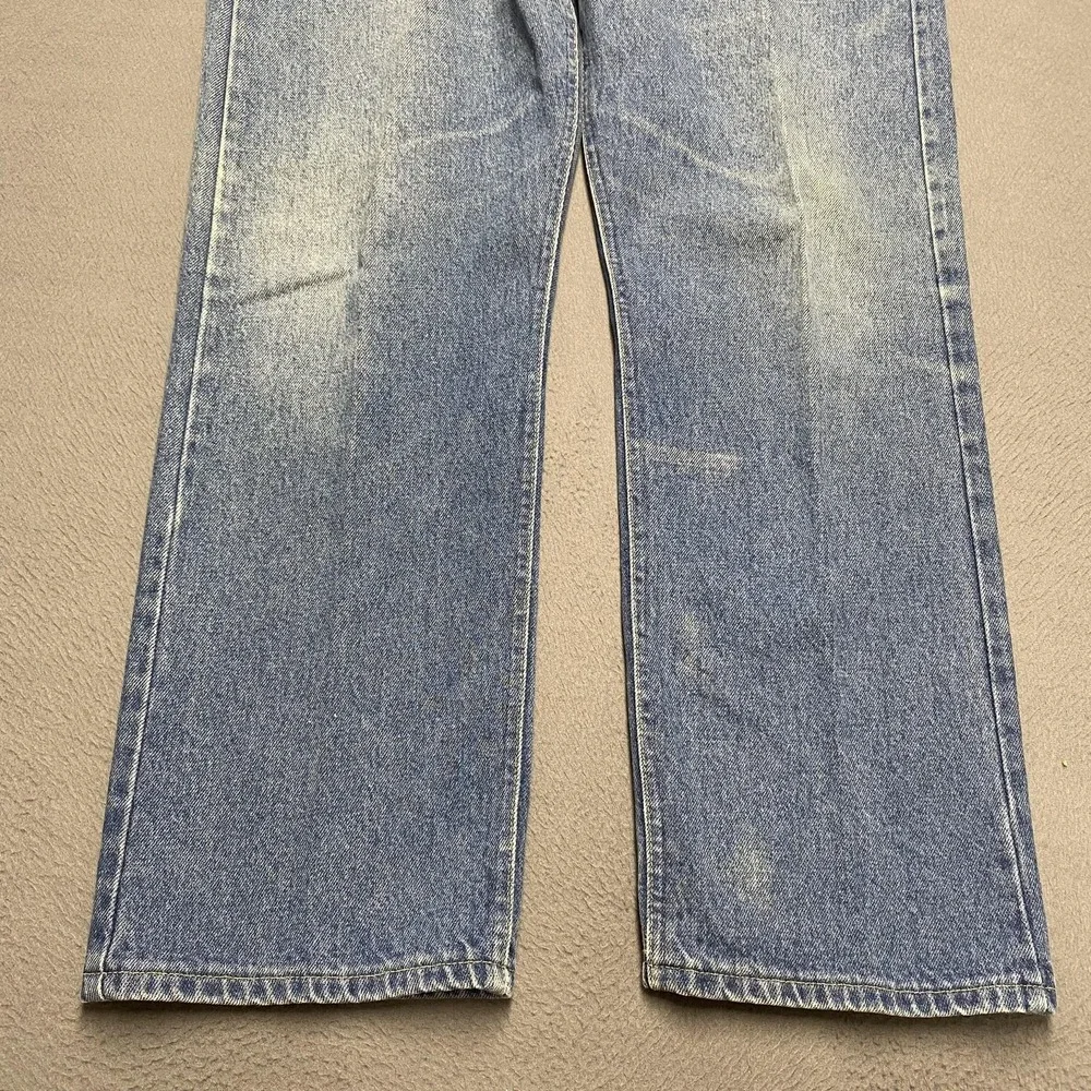 VTG‎ LL Bean Jeans Mens 42x32 Blue Denim Straight Leg Made USA 5 Pocket Classic